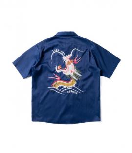 OC S/S SHIRTS R/C TWILL / RISING DRAGON