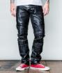 PADDED LEATHER PANTS / TAPERED CUSTOM