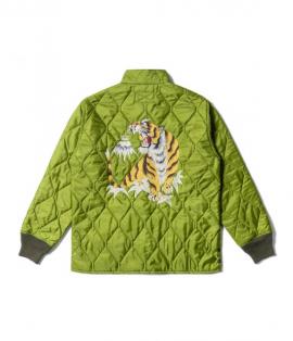 STAND COLLAR QUILTING JACKET / 前後刺繍