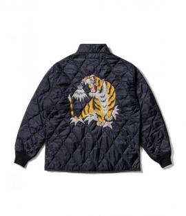 STAND COLLAR QUILTING JACKET / 前後刺繍