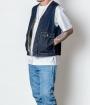 DENIM ZIP VEST