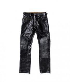 PADDED LEATHER PANTS / TAPERED CUSTOM