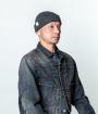 LOW-GAUGE LINEN KNIT CAP / PIGMENT-DYED