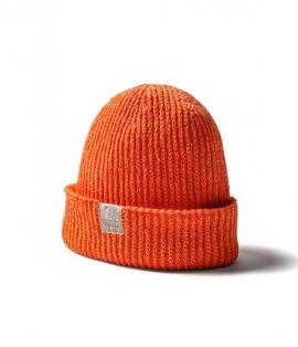 LOW-GAUGE LINEN KNIT CAP / PIGMENT-DYED