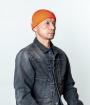 LOW-GAUGE LINEN KNIT CAP / PIGMENT-DYED
